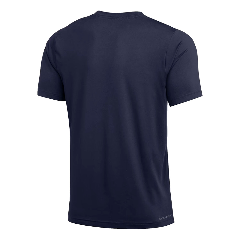 New Nike Michigan Wolverines Jordan Football Navy Blue Short Sleeve Shirt Men L - Picture 4 of 8